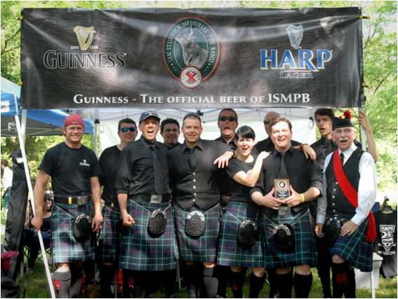Ian Sturrock Memorial Pipe Band, 1st Place Glasgow Highland Games, Kentucky - Photo credit: Nancy Spinelli